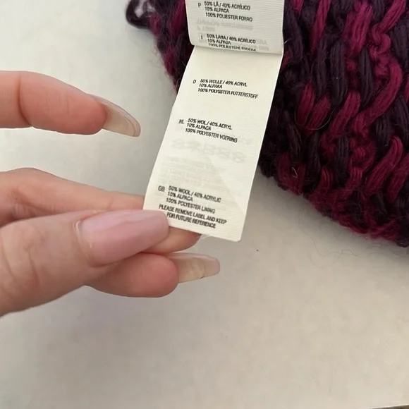 North Face | Pink Purple Woven Beanie - Picture 9 of 13